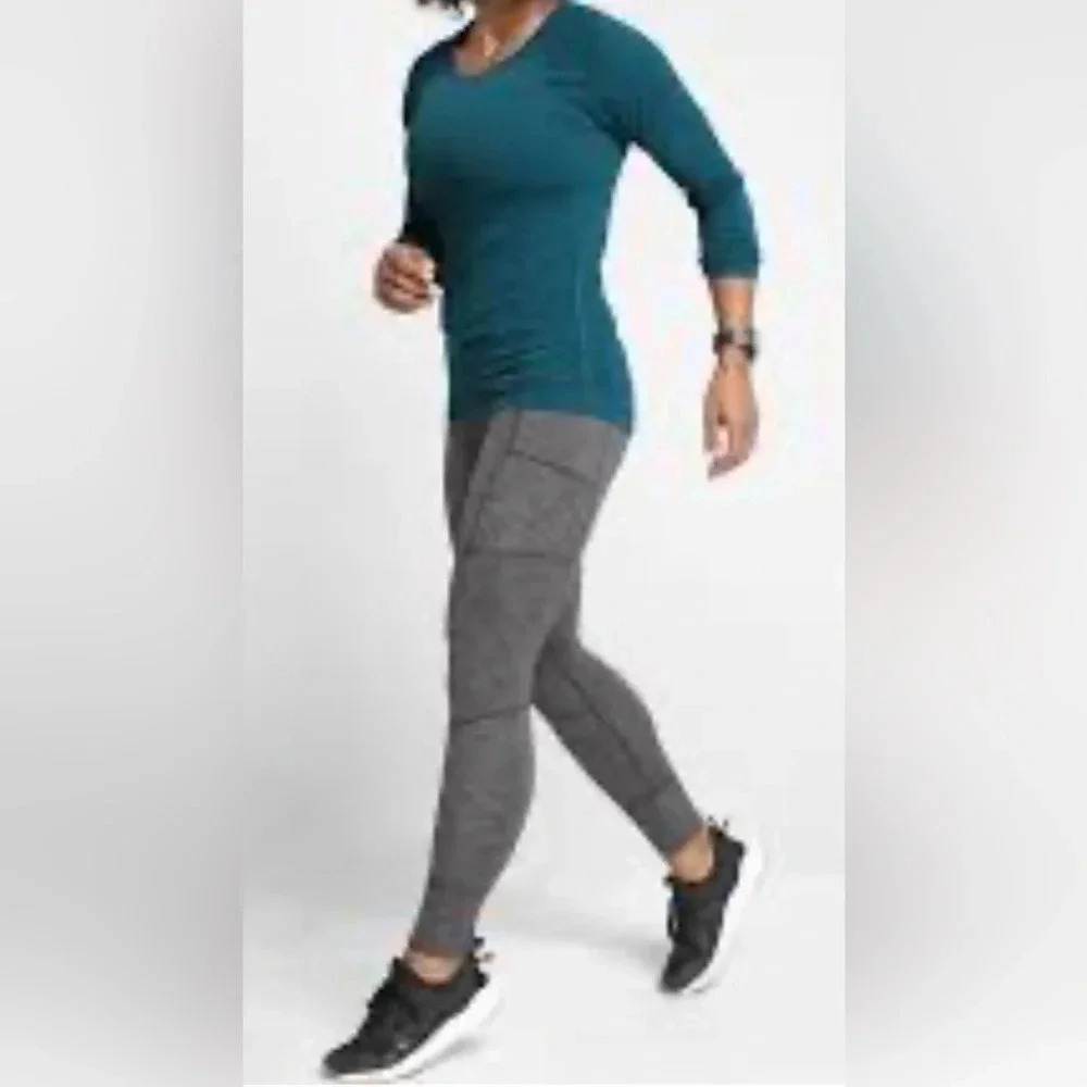 Athleta Excursion Tight Legging Mark Gray Size Sm… - image 3